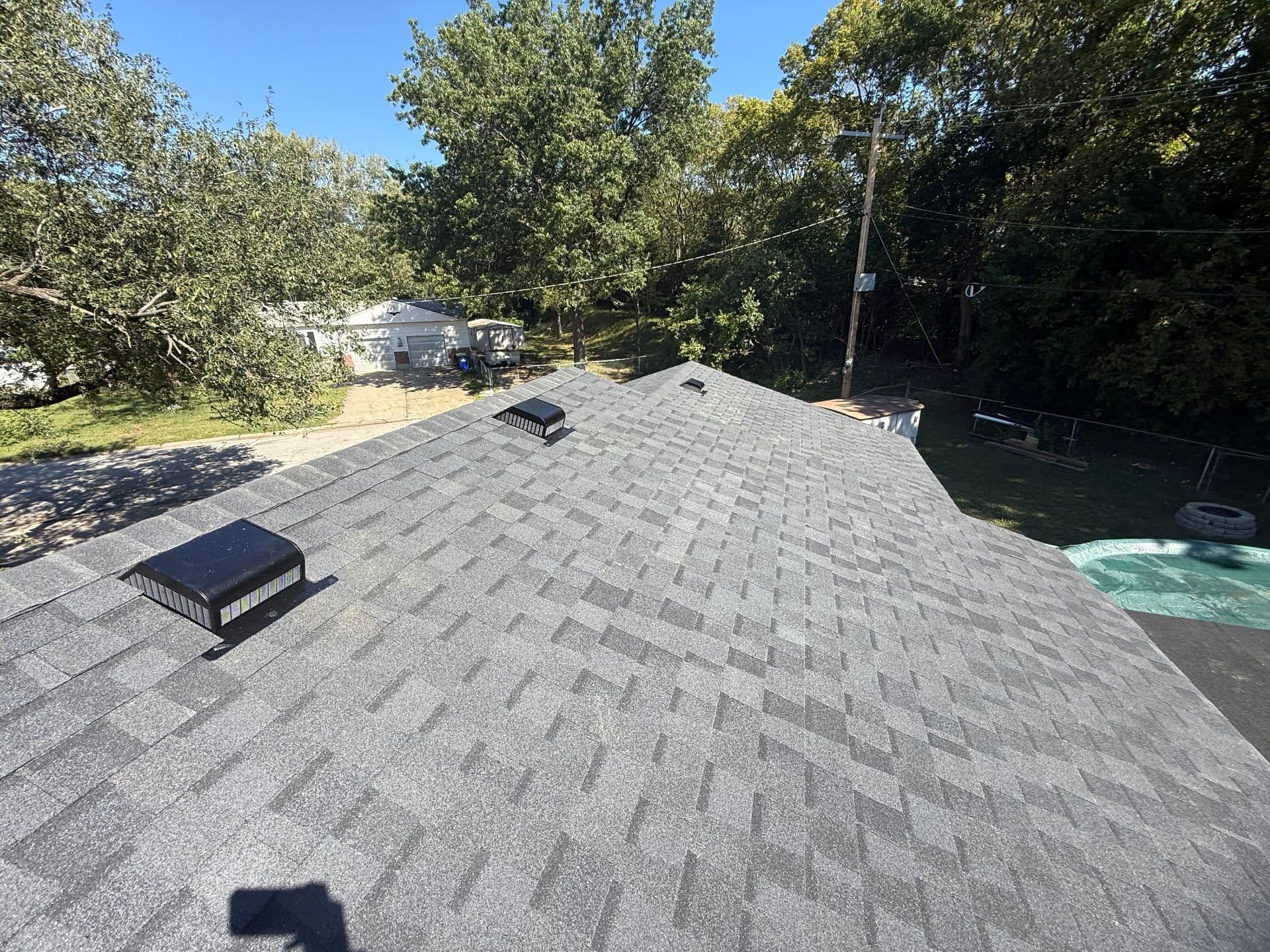 Gallery photos for Moire Black Shingle Installation in Grandview Missouri: Image #5
